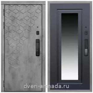 Двери МДФ для квартиры, Дверь входная Армада Квадро МДФ 16 мм Kaadas K9 / МДФ 16 мм ФЛЗ-120 Венге