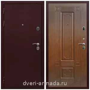 Входные двери с тремя петлями, Дверь входная Армада Престиж Антик медь / МДФ 6 мм ФЛ-2 Мореная береза