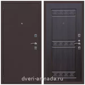 Входные двери с тремя петлями, Дверь входная Армада Комфорт Антик медь / МДФ 10 мм ФЛ-242 Эковенге