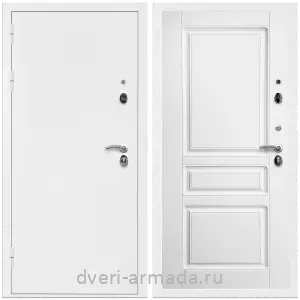 Современные входные двери, Дверь входная Армада Оптима Белая шагрень / МДФ 16 мм ФЛ-243 Ясень белый