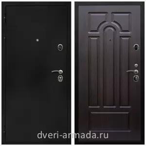 Входные двери с тремя петлями, Дверь входная Армада Престиж Черная шагрень / МДФ 6 мм ФЛ-58 Венге