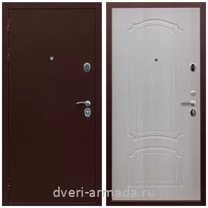 Входные двери толщиной 70 мм, Дверь входная стальная Армада Люкс Антик медь / МДФ 6 мм ФЛ-140 Дуб беленый в офисное помещение с порошковым покрытием