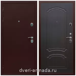 Недорогие, Дверь входная элитная Армада Люкс Антик медь / МДФ 6 мм ФЛ-140 Венге утепленная парадная