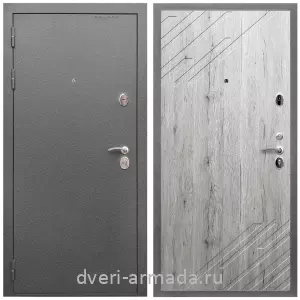 Для застройщика, Дверь входная Армада Оптима Антик серебро / МДФ 16 мм ФЛ-143 Рустик натуральный