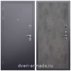 Входные двери 960х2050, Дверь входная Армада Люкс Антик серебро / МДФ 10 мм ФЛ-291 Бетон темный