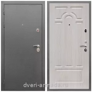 Правые входные двери, Дверь входная Армада Оптима Антик серебро / МДФ 16 мм ФЛ-58 Дуб белёный