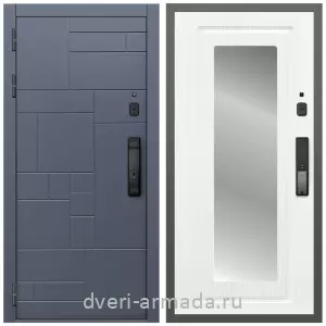 Современные входные двери, Умная входная смарт-дверь Армада Аккорд Kaadas K9 / МДФ 16 мм ФЛЗ-120 Ясень белый