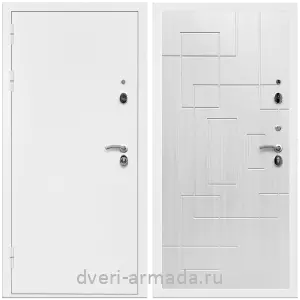 Заводские входные двери, Дверь входная Армада Оптима Белая шагрень / МДФ 16 мм ФЛ-57 Белый жемчуг