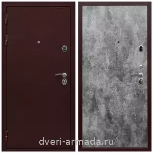 Входные двери с тремя петлями, Дверь входная Армада Престиж Антик медь / МДФ 6 мм ПЭ Цемент темный