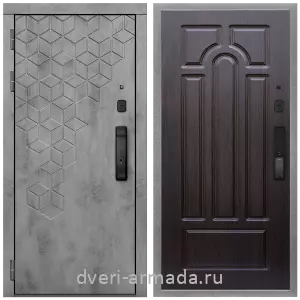 Современные входные двери, Дверь входная Армада Квадро МДФ 16 мм Kaadas K9 / МДФ 16 мм ФЛ-58 Венге