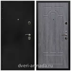 Входные двери с тремя петлями, Дверь входная Армада Престиж Черная шагрень / МДФ 6 мм ФЛ-58 Дуб Филадельфия графит