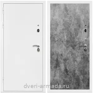 МДФ гладкая, Дверь входная Армада Оптима Белая шагрень / МДФ 6 мм ПЭ Цемент темный