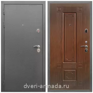 МДФ гладкая, Дверь входная Армада Оптима Антик серебро / МДФ 6 мм ФЛ-2 Мореная береза