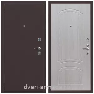 Входные двери толщиной 60 мм, Дверь входная Армада Комфорт Антик медь / МДФ 6 мм ФЛ-140 Дуб белёный