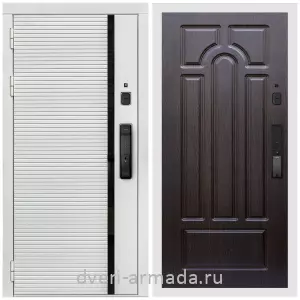 Современные входные двери, Умная входная смарт-дверь Армада Каскад WHITE Kaadas K9 / МДФ 16 мм ФЛ-58 Венге