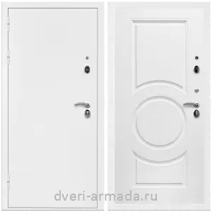 Современные входные двери, Дверь входная Армада Оптима Белая шагрень / МДФ 16 мм МС-100 Белый матовый