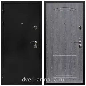 Входные двери с тремя петлями, Дверь входная Армада Престиж Черная шагрень / МДФ 6 мм ФЛ-138 Дуб Филадельфия графит