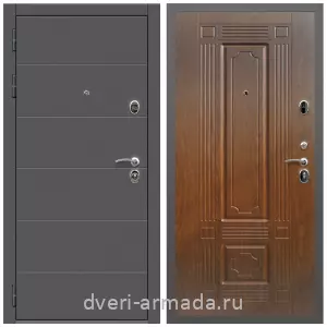 Входные двери с тремя петлями, Дверь входная Армада Роуд МДФ 10 мм / ФЛ-2 Мореная береза