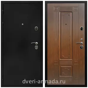 Входные двери с тремя петлями, Дверь входная Армада Престиж Черная шагрень / МДФ 6 мм ФЛ-2 Морёная берёза