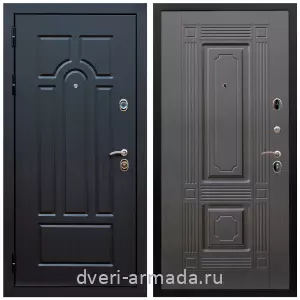 Современные входные двери, Дверь входная парадная Армада Эврика МДФ 10 мм ФЛ-58 / МДФ 6 мм ФЛ-2 Венге
