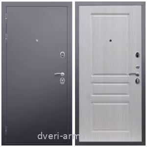 Входные двери с тремя петлями, Дверь входная Армада Люкс Антик серебро / МДФ 16 мм ФЛ-243 Дуб белёный