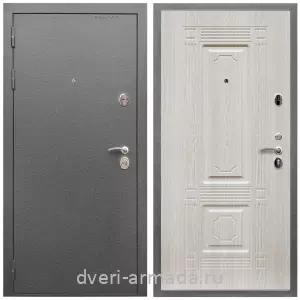Входные двери Верона, Дверь входная Армада Оптима Антик серебро / МДФ 6 мм ФЛ-2 Дуб белёный