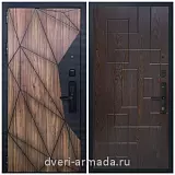Умная входная смарт-дверь Армада Ламбо Kaadas S500 / ФЛ-57 Дуб шоколад